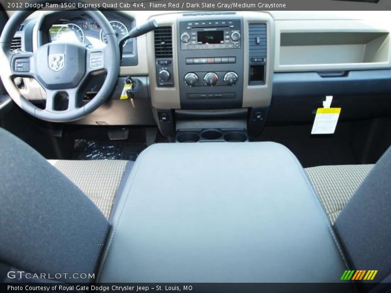 Flame Red / Dark Slate Gray/Medium Graystone 2012 Dodge Ram 1500 Express Quad Cab 4x4