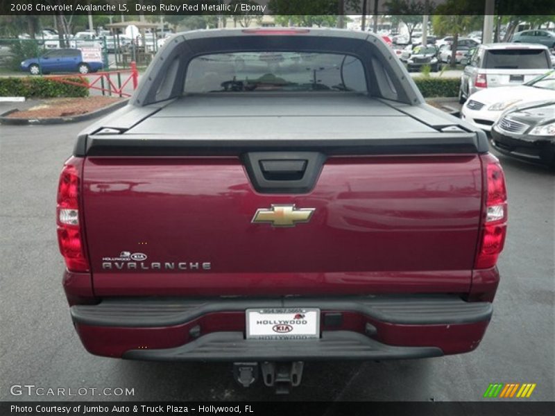 Deep Ruby Red Metallic / Ebony 2008 Chevrolet Avalanche LS