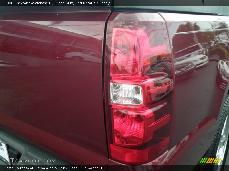 Deep Ruby Red Metallic / Ebony 2008 Chevrolet Avalanche LS