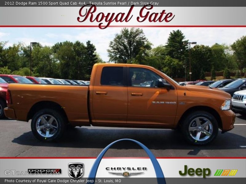Tequila Sunrise Pearl / Dark Slate Gray 2012 Dodge Ram 1500 Sport Quad Cab 4x4