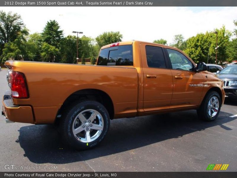Tequila Sunrise Pearl / Dark Slate Gray 2012 Dodge Ram 1500 Sport Quad Cab 4x4
