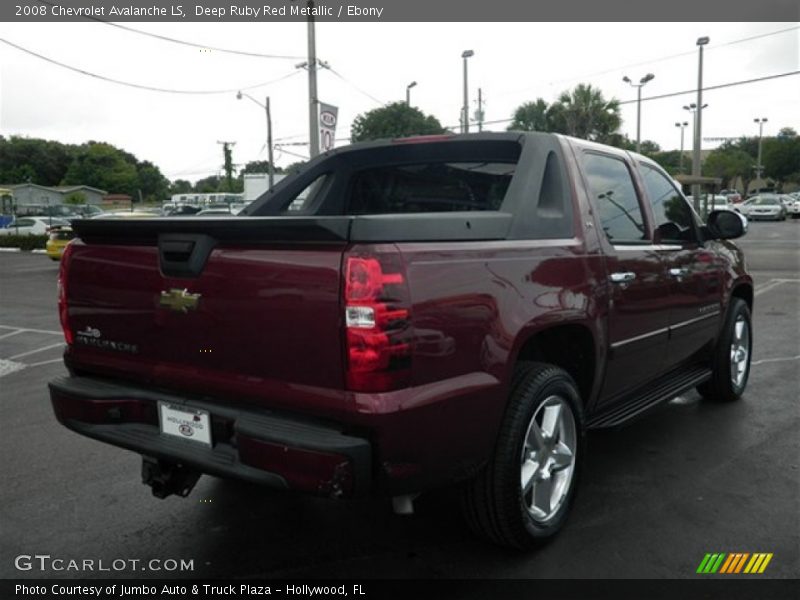 Deep Ruby Red Metallic / Ebony 2008 Chevrolet Avalanche LS