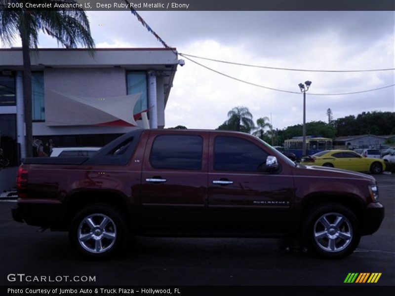 Deep Ruby Red Metallic / Ebony 2008 Chevrolet Avalanche LS