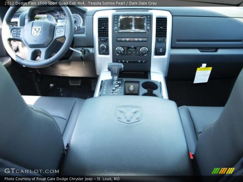 Tequila Sunrise Pearl / Dark Slate Gray 2012 Dodge Ram 1500 Sport Quad Cab 4x4