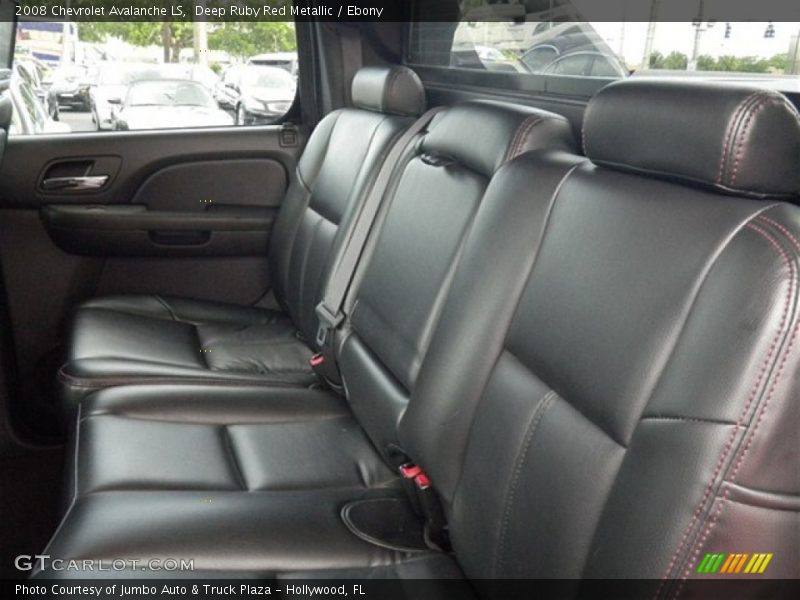Deep Ruby Red Metallic / Ebony 2008 Chevrolet Avalanche LS
