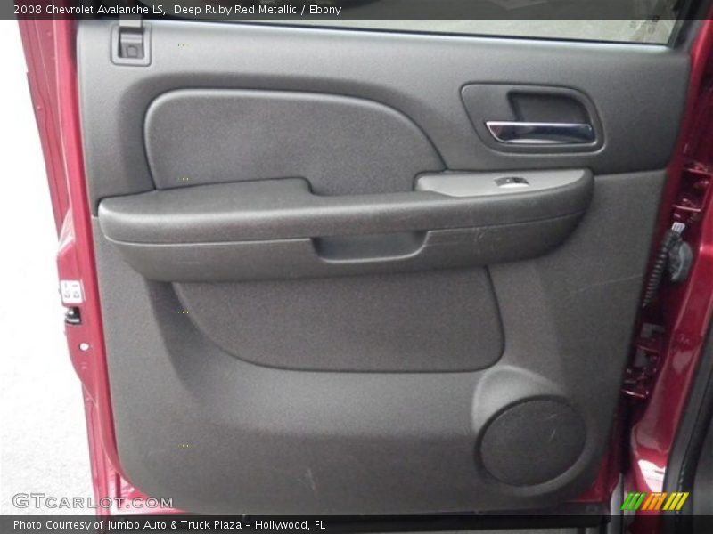 Deep Ruby Red Metallic / Ebony 2008 Chevrolet Avalanche LS