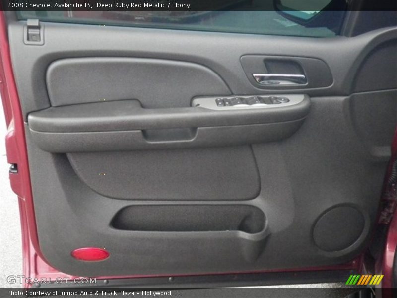 Deep Ruby Red Metallic / Ebony 2008 Chevrolet Avalanche LS