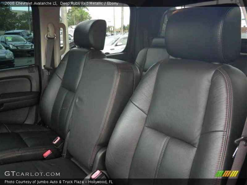Deep Ruby Red Metallic / Ebony 2008 Chevrolet Avalanche LS