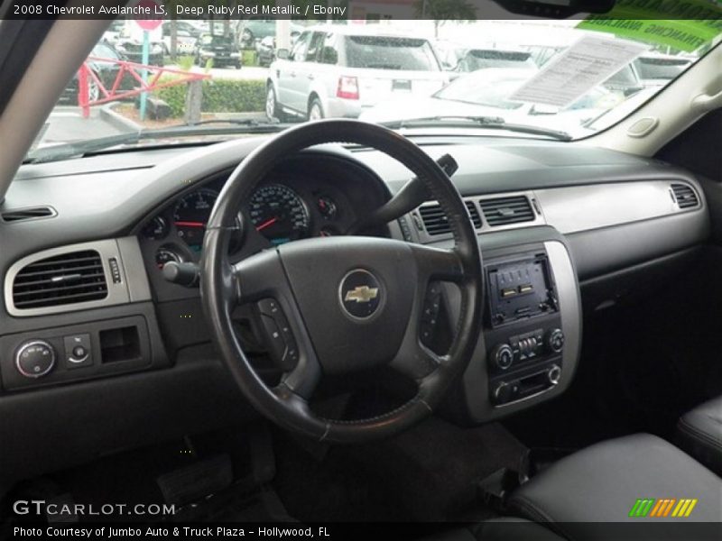 Deep Ruby Red Metallic / Ebony 2008 Chevrolet Avalanche LS