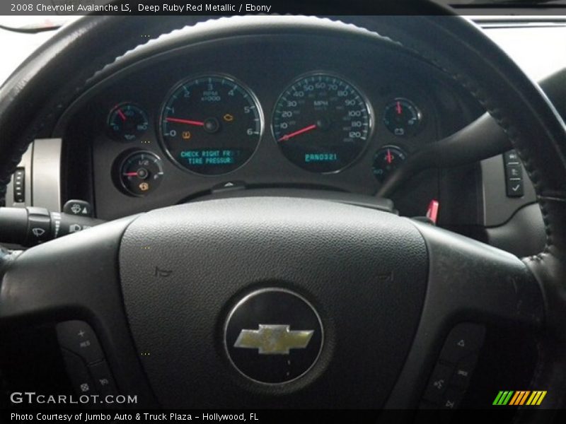 Deep Ruby Red Metallic / Ebony 2008 Chevrolet Avalanche LS