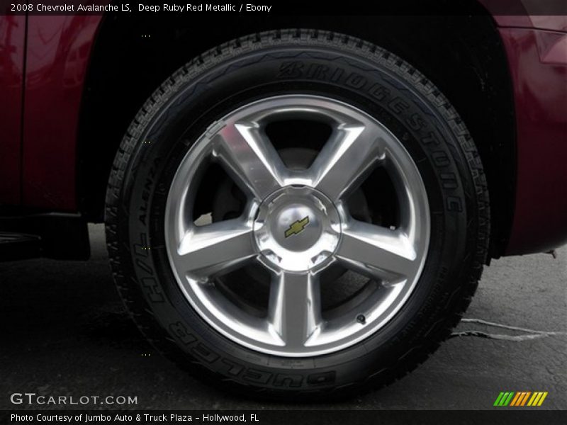 Deep Ruby Red Metallic / Ebony 2008 Chevrolet Avalanche LS