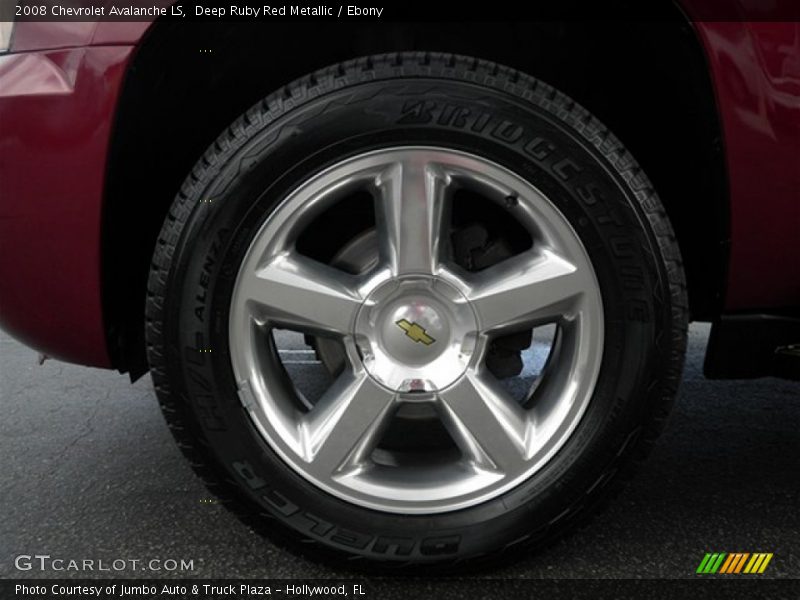 Deep Ruby Red Metallic / Ebony 2008 Chevrolet Avalanche LS