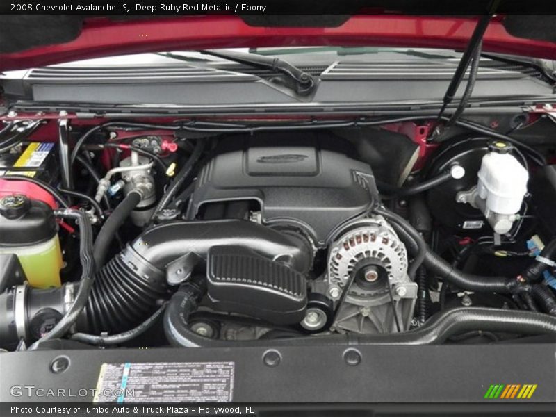 Deep Ruby Red Metallic / Ebony 2008 Chevrolet Avalanche LS