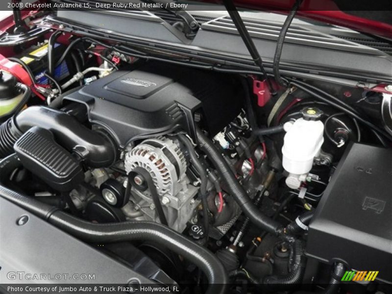 Deep Ruby Red Metallic / Ebony 2008 Chevrolet Avalanche LS
