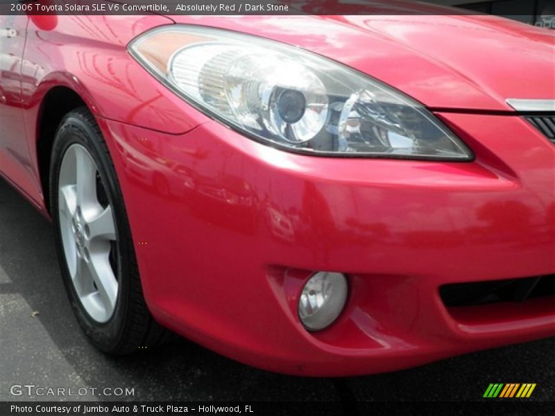 Absolutely Red / Dark Stone 2006 Toyota Solara SLE V6 Convertible