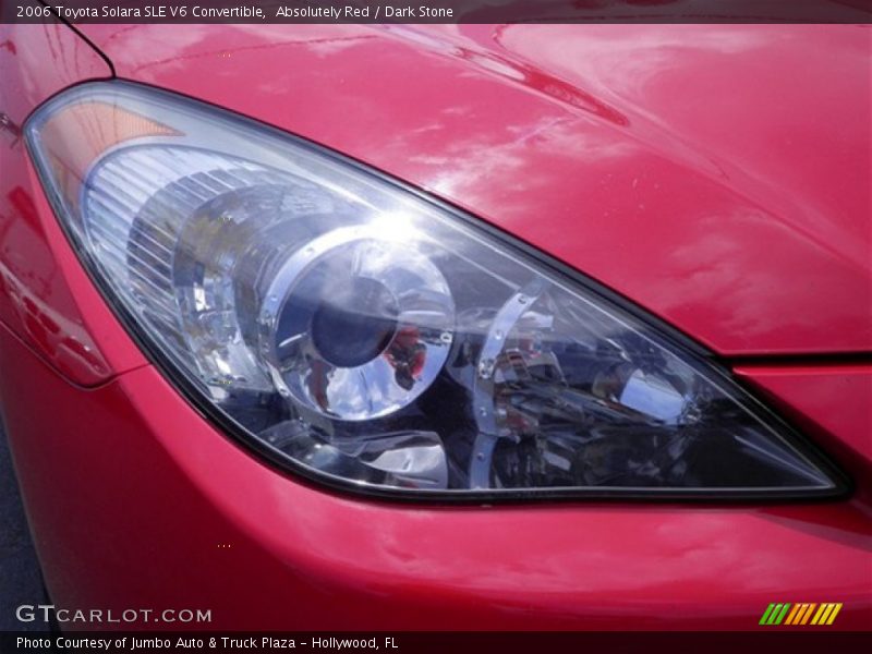 Absolutely Red / Dark Stone 2006 Toyota Solara SLE V6 Convertible
