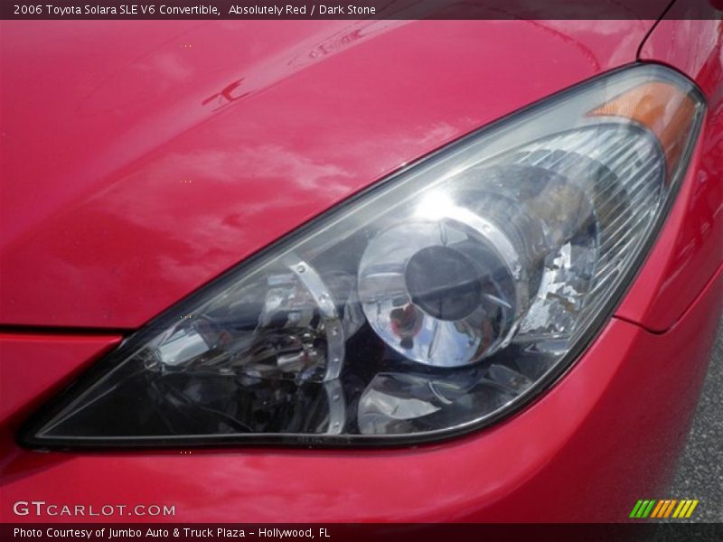 Absolutely Red / Dark Stone 2006 Toyota Solara SLE V6 Convertible