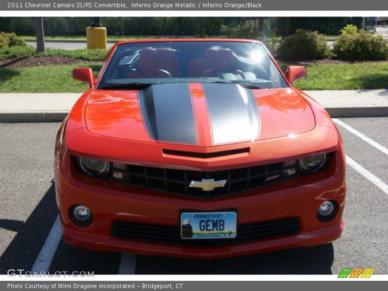 Inferno Orange Metallic / Inferno Orange/Black 2011 Chevrolet Camaro SS/RS Convertible