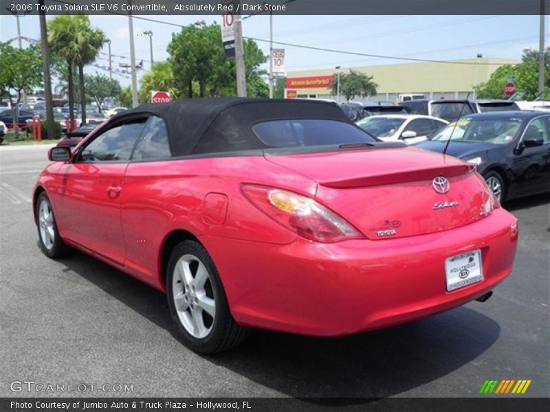 Absolutely Red / Dark Stone 2006 Toyota Solara SLE V6 Convertible