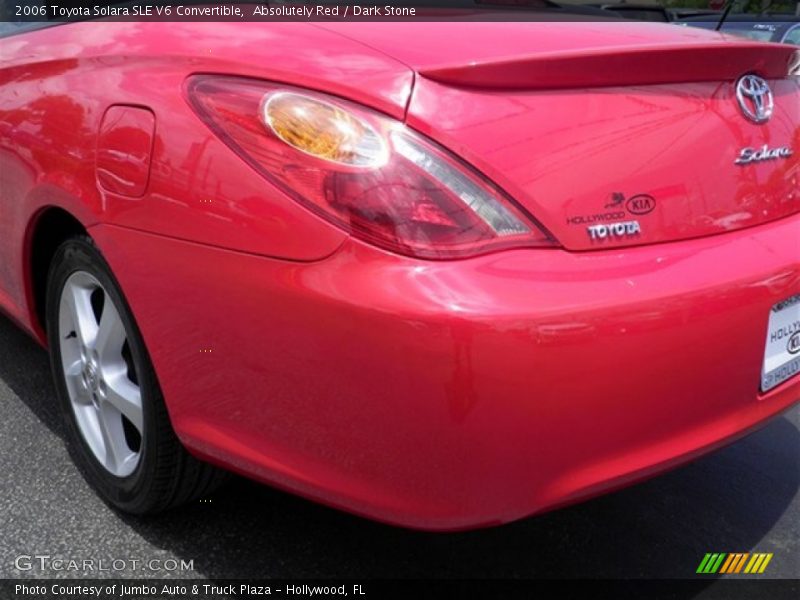 Absolutely Red / Dark Stone 2006 Toyota Solara SLE V6 Convertible