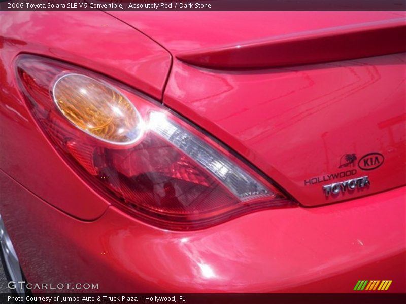 Absolutely Red / Dark Stone 2006 Toyota Solara SLE V6 Convertible