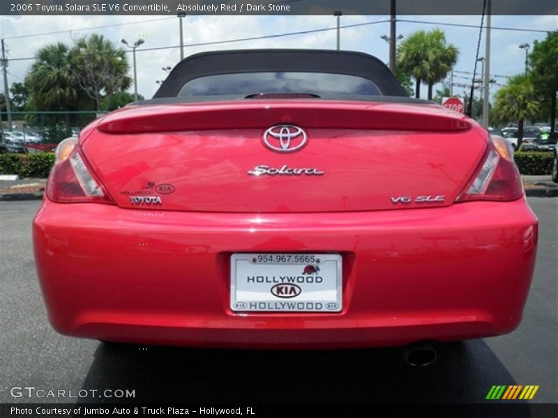 Absolutely Red / Dark Stone 2006 Toyota Solara SLE V6 Convertible