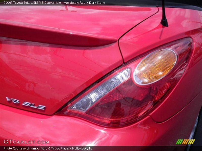Absolutely Red / Dark Stone 2006 Toyota Solara SLE V6 Convertible
