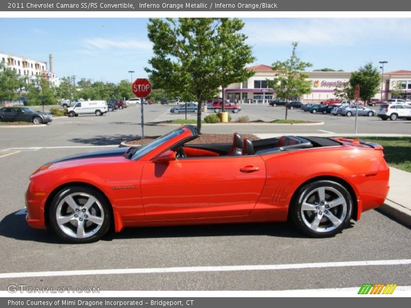Inferno Orange Metallic / Inferno Orange/Black 2011 Chevrolet Camaro SS/RS Convertible