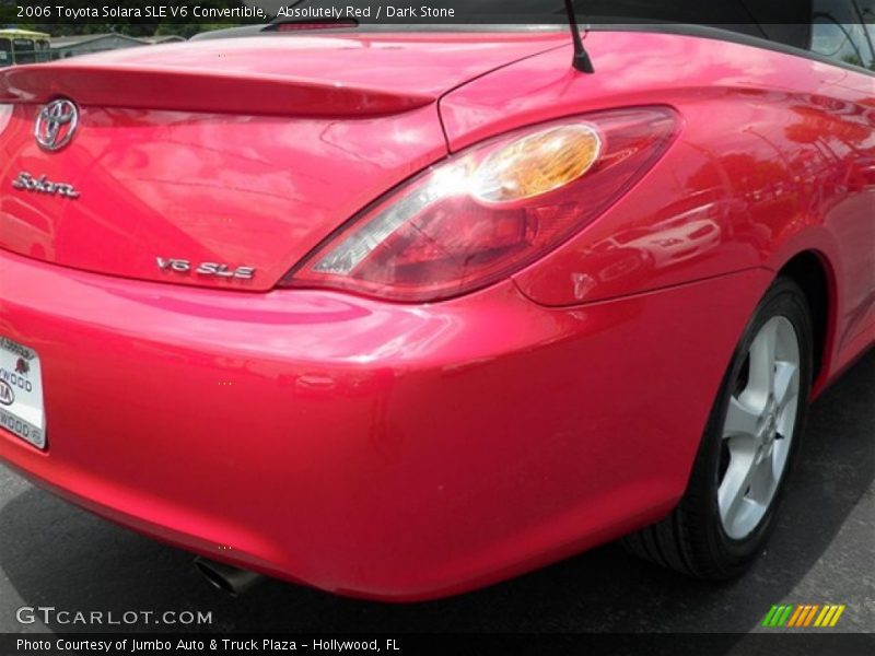 Absolutely Red / Dark Stone 2006 Toyota Solara SLE V6 Convertible