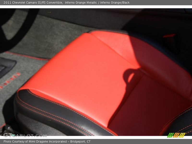 Inferno Orange Metallic / Inferno Orange/Black 2011 Chevrolet Camaro SS/RS Convertible