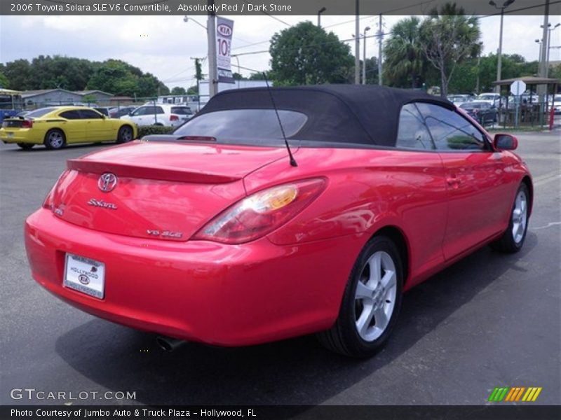 Absolutely Red / Dark Stone 2006 Toyota Solara SLE V6 Convertible