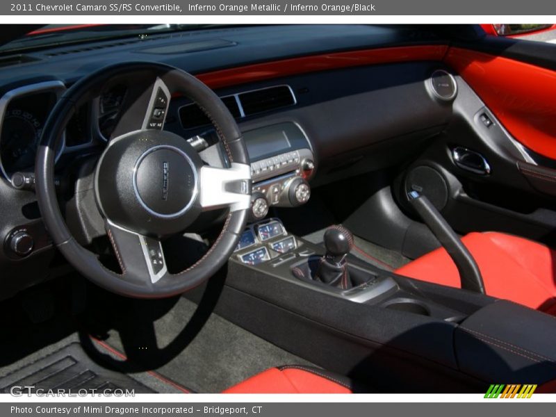 Inferno Orange Metallic / Inferno Orange/Black 2011 Chevrolet Camaro SS/RS Convertible