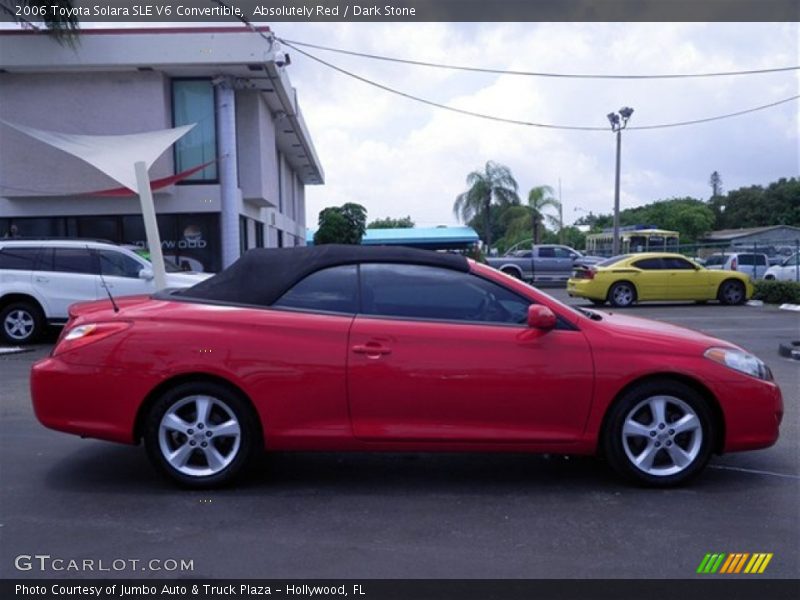 Absolutely Red / Dark Stone 2006 Toyota Solara SLE V6 Convertible