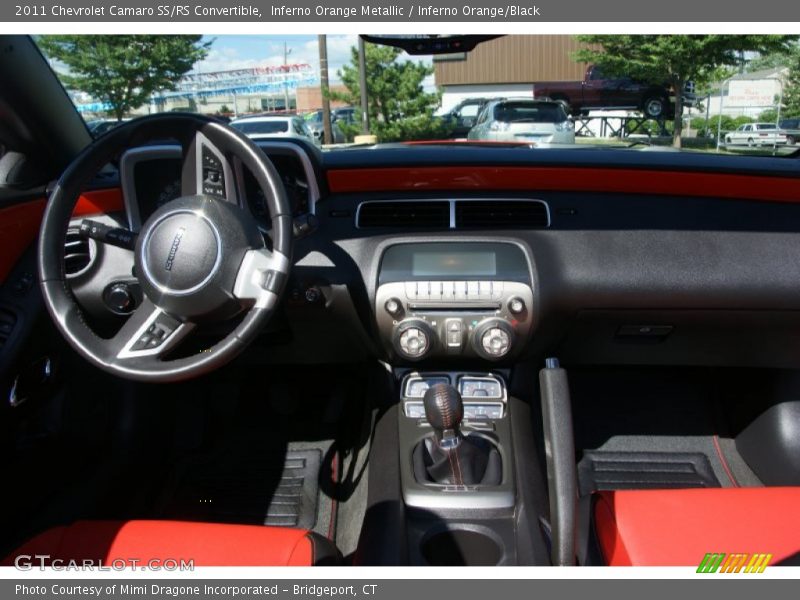 Inferno Orange Metallic / Inferno Orange/Black 2011 Chevrolet Camaro SS/RS Convertible