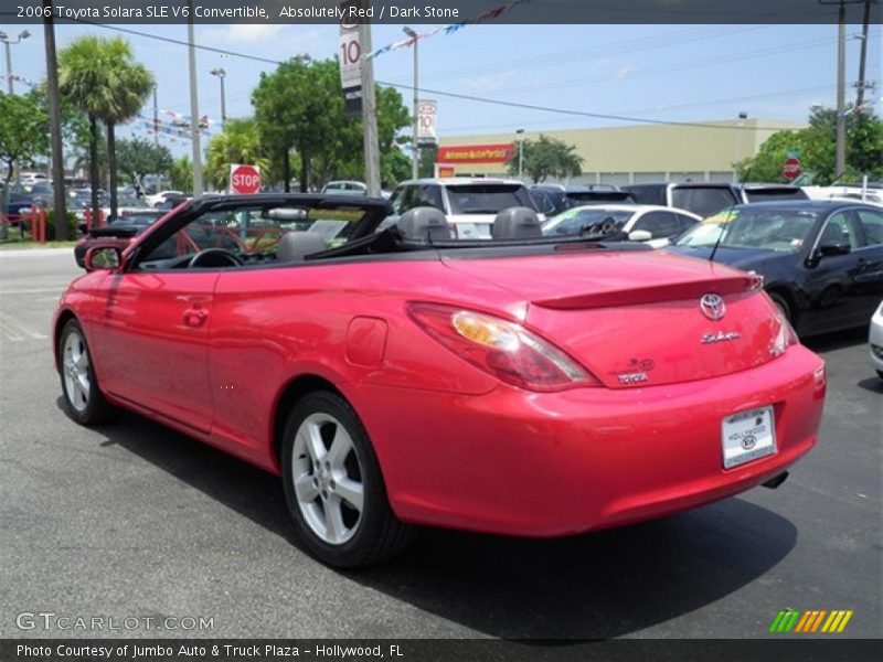 Absolutely Red / Dark Stone 2006 Toyota Solara SLE V6 Convertible
