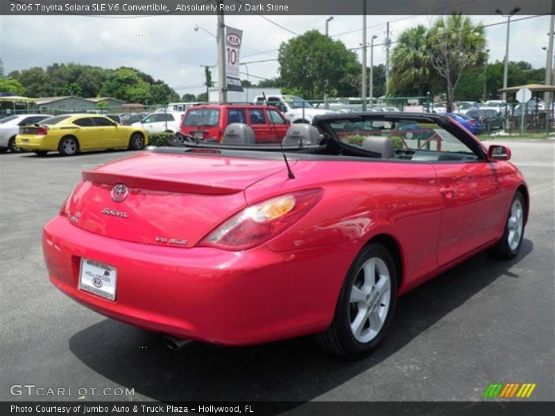 Absolutely Red / Dark Stone 2006 Toyota Solara SLE V6 Convertible