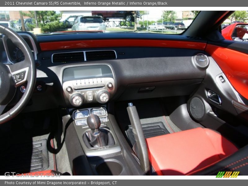 Inferno Orange Metallic / Inferno Orange/Black 2011 Chevrolet Camaro SS/RS Convertible