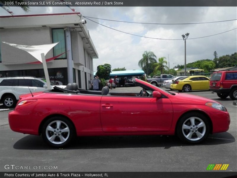 Absolutely Red / Dark Stone 2006 Toyota Solara SLE V6 Convertible
