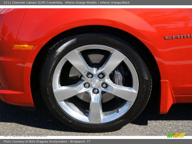 Inferno Orange Metallic / Inferno Orange/Black 2011 Chevrolet Camaro SS/RS Convertible