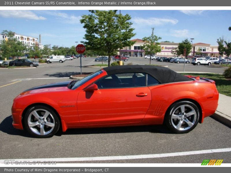 Inferno Orange Metallic / Inferno Orange/Black 2011 Chevrolet Camaro SS/RS Convertible