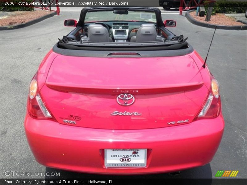 Absolutely Red / Dark Stone 2006 Toyota Solara SLE V6 Convertible