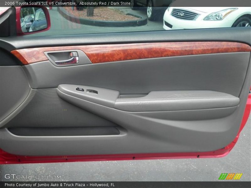 Absolutely Red / Dark Stone 2006 Toyota Solara SLE V6 Convertible