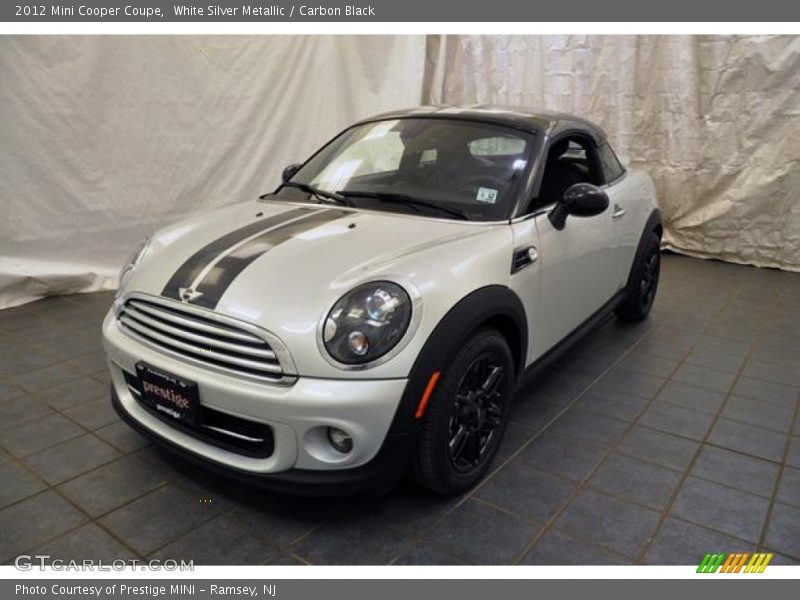 White Silver Metallic / Carbon Black 2012 Mini Cooper Coupe