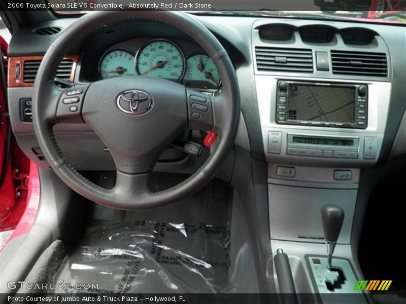 Absolutely Red / Dark Stone 2006 Toyota Solara SLE V6 Convertible