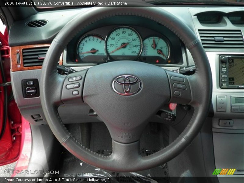 Absolutely Red / Dark Stone 2006 Toyota Solara SLE V6 Convertible