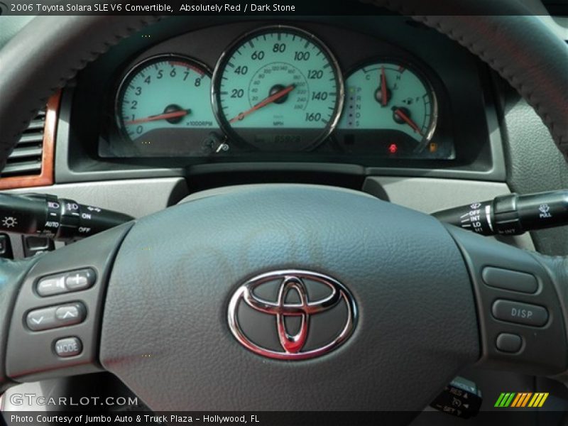 Absolutely Red / Dark Stone 2006 Toyota Solara SLE V6 Convertible