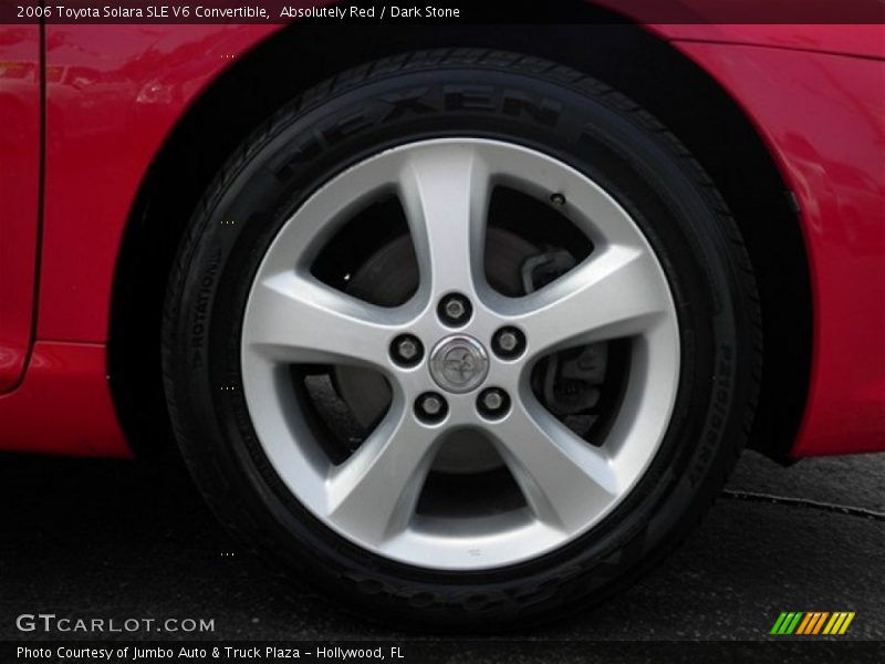 Absolutely Red / Dark Stone 2006 Toyota Solara SLE V6 Convertible
