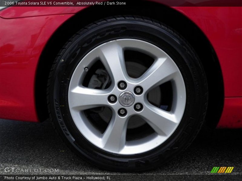 Absolutely Red / Dark Stone 2006 Toyota Solara SLE V6 Convertible