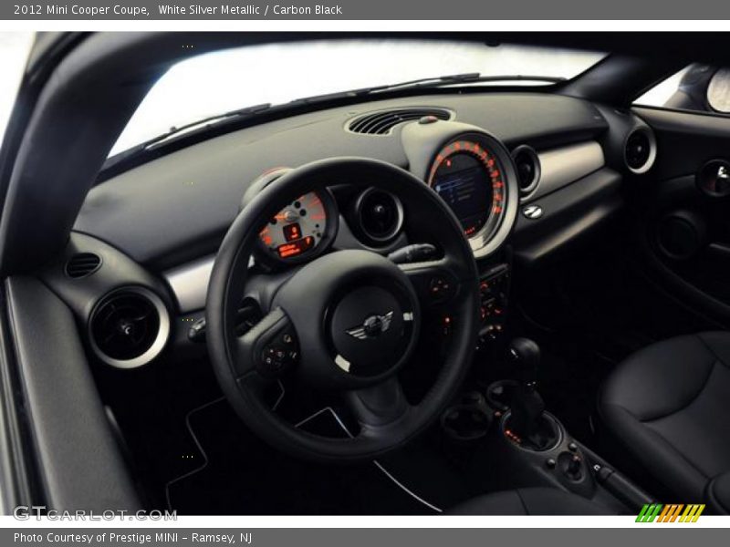 White Silver Metallic / Carbon Black 2012 Mini Cooper Coupe