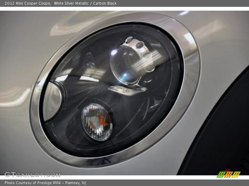White Silver Metallic / Carbon Black 2012 Mini Cooper Coupe